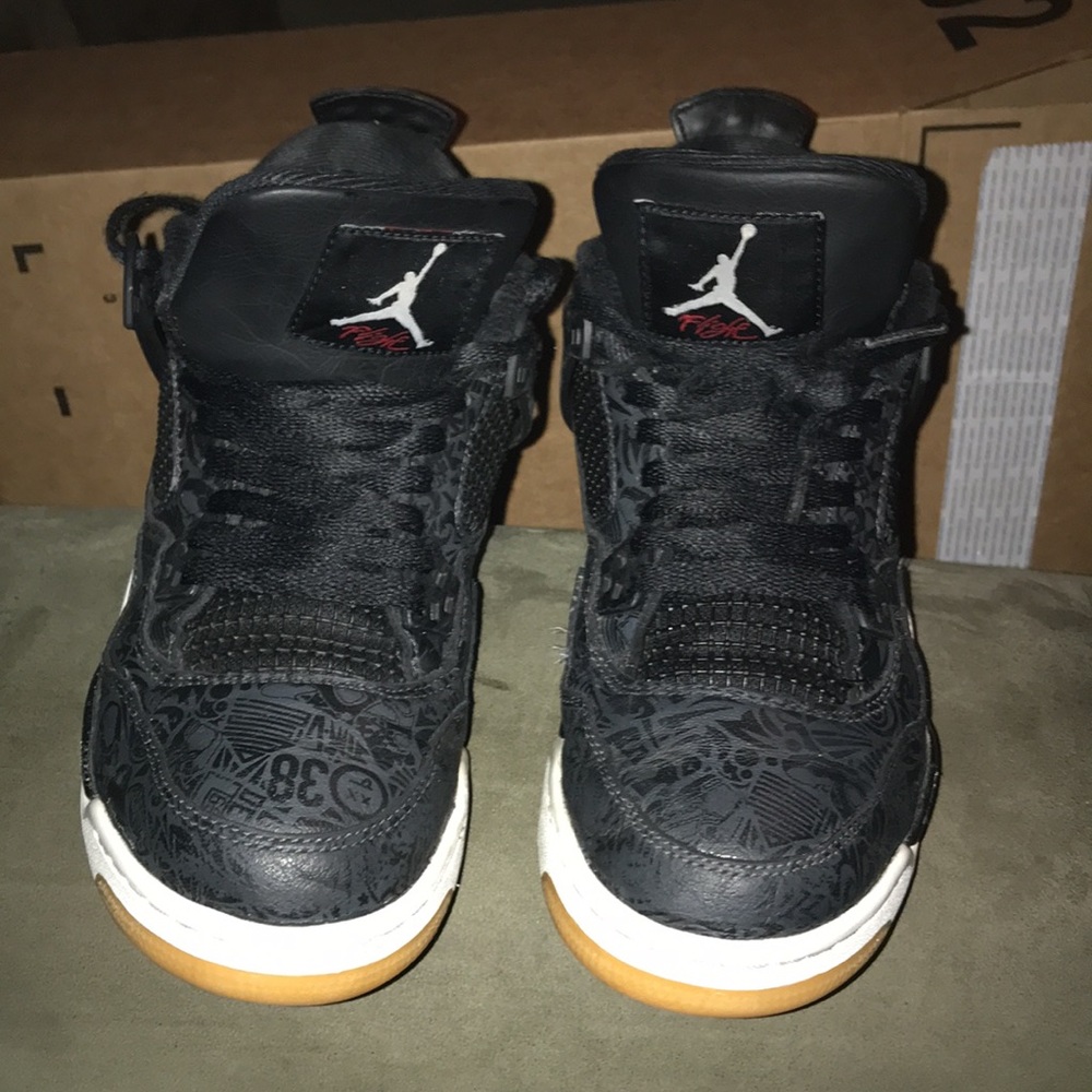 Authentic Nike Air Jordan 4 Retro GS “Lazer” 2018 (No Box)